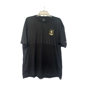 Us Army 100% Polyester Quick Dry Shirt Black Size Large